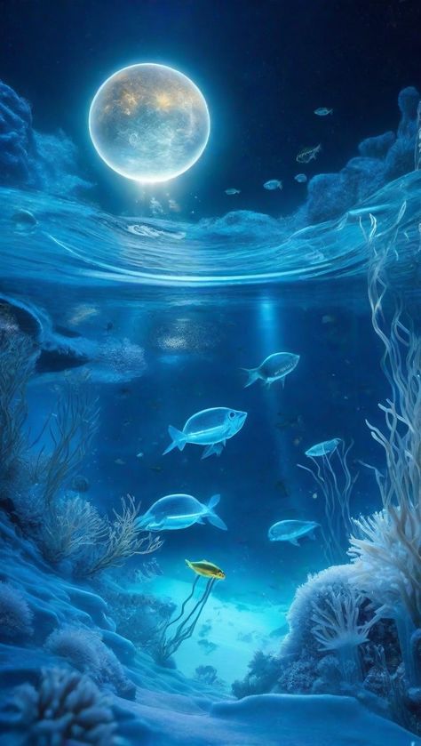 Alien ocean on Ice Moon Ocean Art Ideas, Alien Ocean, Underwater Realm, Space Australia, Chameleon Art, Ocean Underwater, Undersea World, Under The Ocean, World Of Wonder