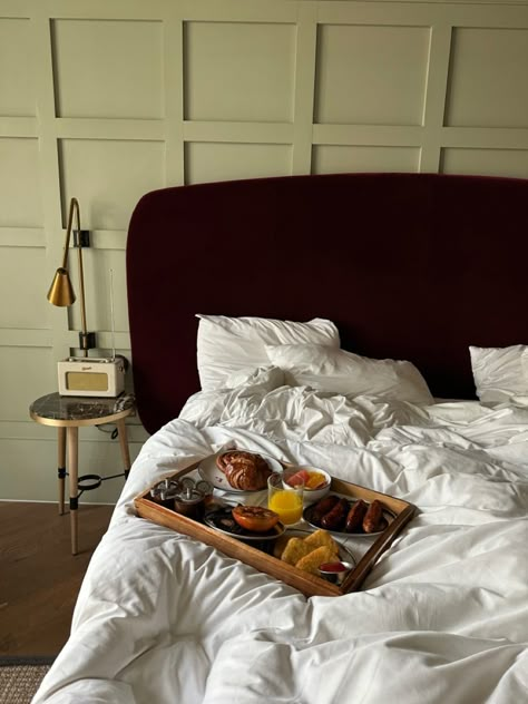 Breakfast in bed Hoxton hotel London hotel