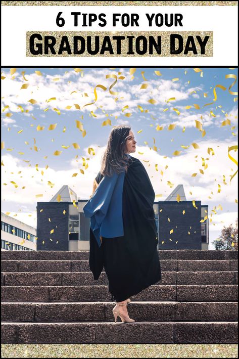 6 Tips to make the most of your #graduation day. Tried and tested. Graduation Tips College, Graduation Hacks, Graduation Tips, College Graduation Ceremony, Masters Graduation, Photo Arrangement, Smart Outfit, Cap And Gown, Graduation Ceremony