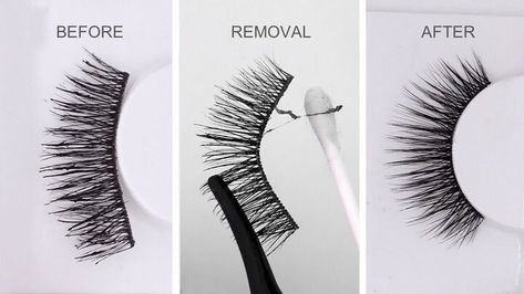 How To Get Glue Off Fake Lashes, How To Clean Fake Eyelashes, How To Clean False Eyelashes, How To Clean Lashes, How To Clean Eyelashes, How To Make Slippers, Eyelash Cleaning, How To Remove Glue, Applying False Eyelashes