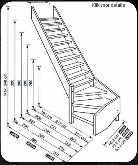 Stairs Sizes, Stair Dimensions, درج السلم, Stair Plan, Loft Staircase, Types Of Stairs, Tiny House Stairs, Building Stairs, Loft Stairs