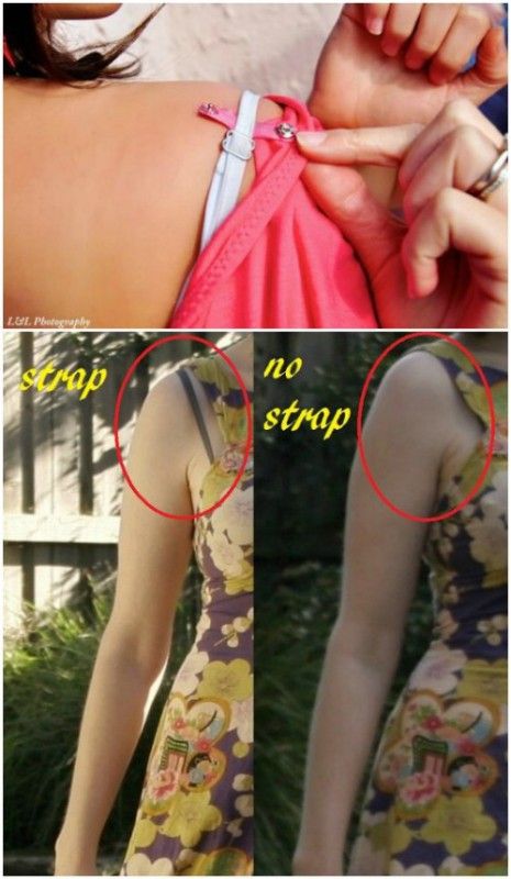 Bra Strap Concealer Hide Bra Straps Diy Tank Tops, Zipper Problems, Diy Tank Top, Dress Makeover, Hide Bra Straps, Clothing Tips, Creative Money Gifts, Bra Hacks, Repair Clothes