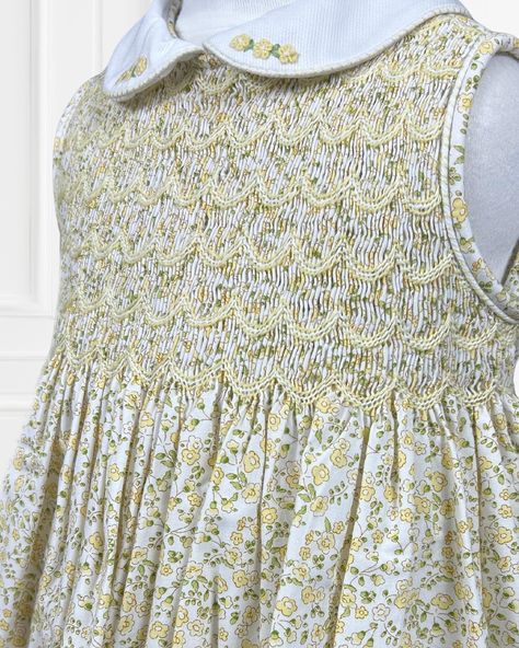 Twirling into summer in this lemon floral delight! 🌼 Hand-smocked and oh-so-sweet, this dress is a must have for for the best dressed girls who adore traditional childrenswear. 💛 𝑺𝒕𝒚𝒍𝒆 𝑵𝒖𝒎𝒃𝒆𝒓 𝟢𝟣𝟥𝟤𝟧𝟩 Sarah Louise is exclusive to Selected Boutiques Worldwide. … #summerstyle #sarahlouiseclothing #girlsfashion #handsmocked #bestdressed #handembroidery #floral #childrensclothing Sarah Louise, Best Dressed, Childrens Clothes, Hand Embroidery, Nice Dresses, Must Haves, Summer Fashion, Lemon, Boutique