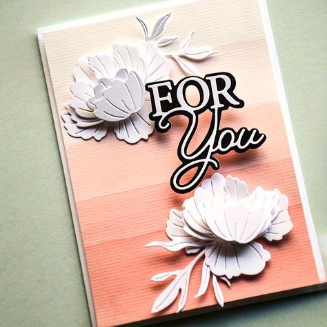 Peony Diy, Greeting Card Making, Embossing Tools, Memory Box Dies, Album Diy, Applique Kit, Diy Metal, All Holidays, Bead Kits