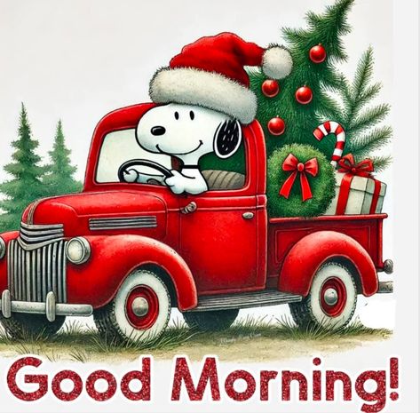 Happy Holidays Quotes Christmas, Snoopy Christmas Images, Good Morning Christmas, Good Morning Winter, Snoopy Collectibles, Peanuts Charlie Brown Snoopy, Good Morning My Friend, Good Morning Greeting Cards, Snoopy Cartoon