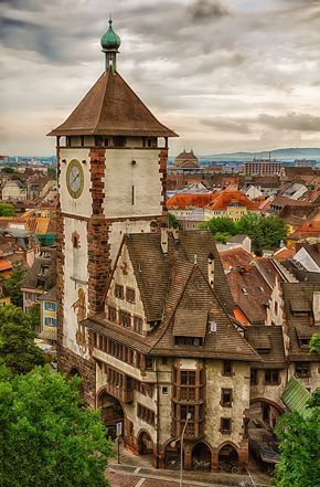 German Vacation, Pictures Of Germany, Freiburg Germany, Lovely Places, Voyage Europe, Going Places, Clock Tower, Macedonia, Germany Travel