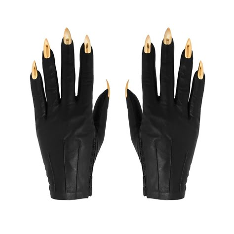 Gloves With Claws, Nail Gloves, Autumn Core, Heart Costume, Clawdeen Wolf, Gold And Black Dress, Band Ghost, Ghost Band, Roleplay Characters