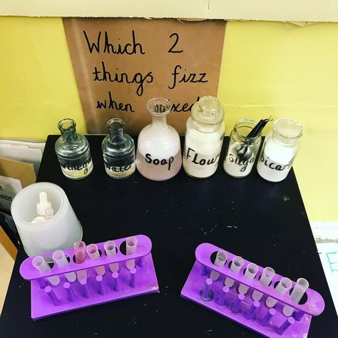 Miss E Year 1 Teacher on Instagram: “Magpied this fab idea from a Facebook continuous provision group. Can’t wait to see what my children do with it! #stemeducation…” Continuous Provision Eyfs, Continuous Provision Year 1, Early Years Science, Investigation Area, Intentional Teaching, Year 1 Classroom, Science Area, Continuous Provision, Eyfs Classroom