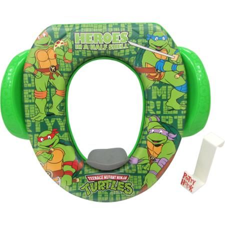 Teenage Mutant Ninja Turtles Soft Potty Seat - Walmart.com Turtle Bathroom, Turtle Nursery, Potty Seat, Super Mario Party, Turtle Party, Disney Jokes, Turtle Design, Toilet Training, Toddler Learning