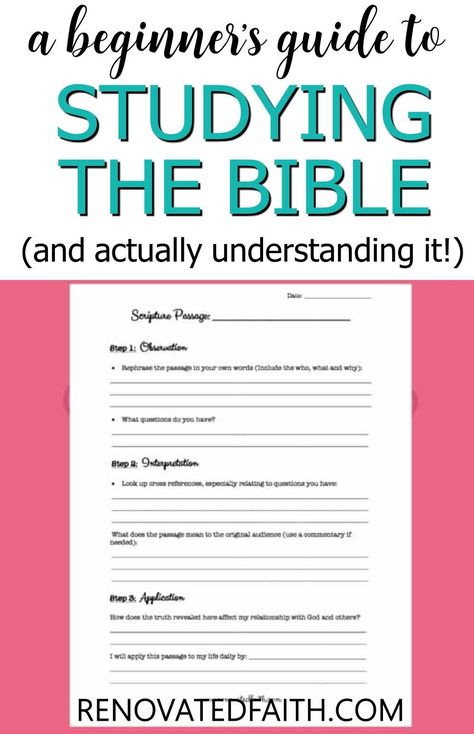 Studying the Bible for yourself is easier than you think! Download the free printable workseet to make study time easy! This is one of the best bible study guides for beginners using the inductive bible study method with diy tips and reading ideas. This works great with the English stand version but is easier because it doesn't have the Kay Arthur symbols and color code symbols. Integrate this with your prayer journal or scripture writing plant. Study The Bible For Beginners, Bible For Beginners, Kay Arthur, Bible Study Method, Memory Tips, Bible Study Guides, God Bible Verses, Inductive Bible Study, Study Method