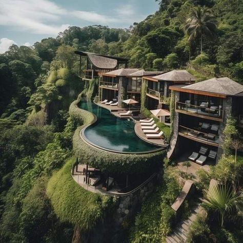 Cretya Ubud, Home Gardening Ideas, Resort Architecture, Resort Design, Home Gardening, Home Garden Design, Ubud Bali, Fantasy House, Dream House Exterior