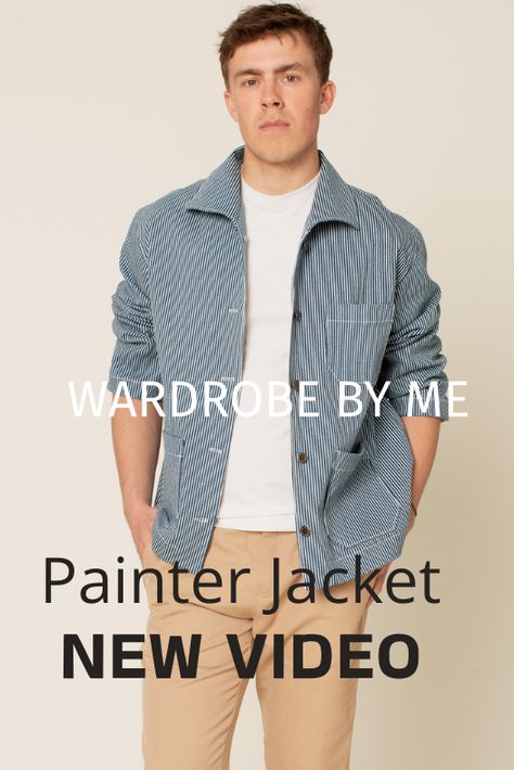 Painter jacket Sewing Video Jacket Sewing Pattern, Jacket Sewing, Convertible Collar, Versatile Jacket, Jacket Pattern Sewing, The Painter, Lumberjack, How To Sew, Learn To Sew