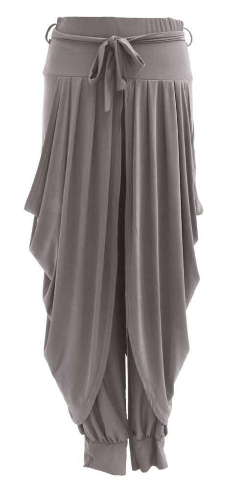 Ladies Womens Lagenlook Layering Dhoti Tie Drape Pleated Loose Baggy Boho Harem Ali Baba Trouser Pants Leggings Joggers (One Size, Burgundy): Amazon.co.uk: Clothing Clothes Layering, Trousers And Top, Top For Ladies, Harem Trousers, Dhoti Pants, Salwar Kamiz, Baggy Clothes, Fancy Pants, Grey Pants