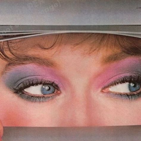 80s Orange Makeup, 1980s Makeup Ads, 80s Glam Makeup, 80s Eyeshadow, 80s Eye Makeup, 80's Makeup, 80s Hair And Makeup, 80s Makeup Looks, 80’s Makeup