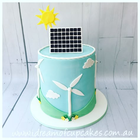 Solar Energy Design, Pinwheels Party, Construction Party, Lego Party, Cake Icing, Halloween Desserts, Cute Desserts, Wind Power, Alternative Energy