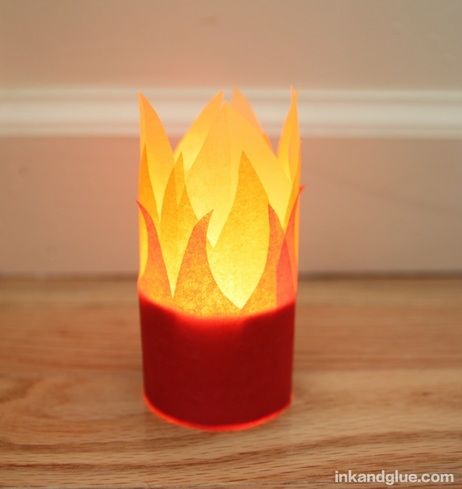 Pentecost Craft, Fire Crafts, Pentecost Sunday, Fireman Party, Firefighter Party, Firefighter Birthday, Firetruck Birthday, Transparent Paper, Led Tea Lights