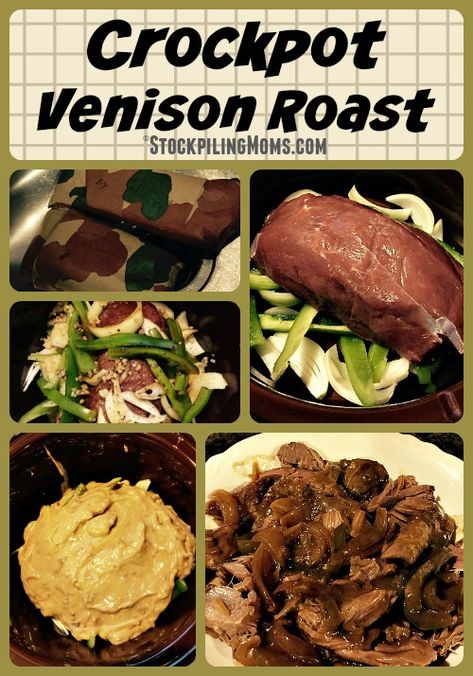 Venison Roast Crockpot, Deer Roast, Roast Crockpot, Elk Recipes, Venison Roast, Deer Recipes, Crockpot Meal, Deer Meat Recipes, Deer Meat