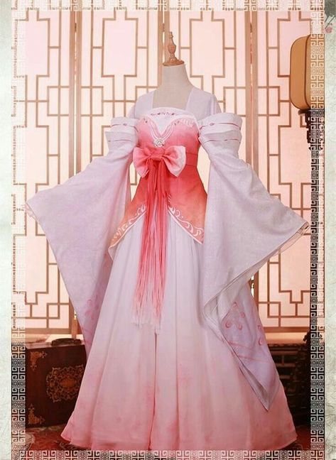 zodiaco bnha - kimonos - Wattpad Luo Tianyi, Dresses Cosplay, Gaun Abad Pertengahan, Chinese Style Dress, Kawaii Fashion Outfits, Kawaii Dress, Peach Blossom, Fantasy Gowns, Anime Dress