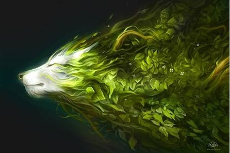 Earth Wolf Fantasy Wolf, Wow Art, Wolf Art, Mystical Creatures, Art Memes, Magical Creatures, Creature Design, Funny Art, Fractal Art