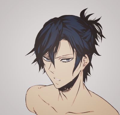 Gareki - Hot Spring by ~ahin0910 on deviantART Guys With Ponytails, Boys Ponytail, Anime Ponytail, Ponytail Drawing, Hairstyles Drawing, Anime Boy Hair, Hair Sketch, Hot Spring, Anime Wall Art