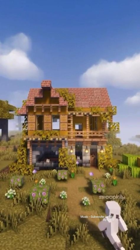 Minecraft Biome, Big Minecraft Houses, Cute Minecraft, Minecraft Building Ideas, Houses Minecraft, Cottagecore Minecraft, Minecraft Interior Design, Minecraft House Plans, Minecraft Cottage