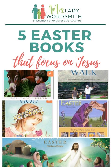 Teach your children that Easter is about Jesus with these 5 inspiring, beautiful books. #easter #jesus #christ #christian #book #children #kids Easter Play, Christ Centered Easter, Resurrection Day, Easter Books, Resurrection Sunday, Homeschool Tips, Biblical Womanhood, Easter Story, Homeschool Learning