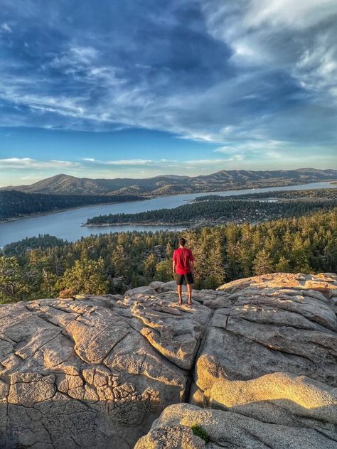 The Best Hike in Big Bear Lake | Inspire • Travel • Eat Fork In The Road, Lake Camping, Watercolor Landscapes, Big Bear Lake, Pacific Crest Trail, Bear Lake, Castle Rock, Best Hikes, Big Bear