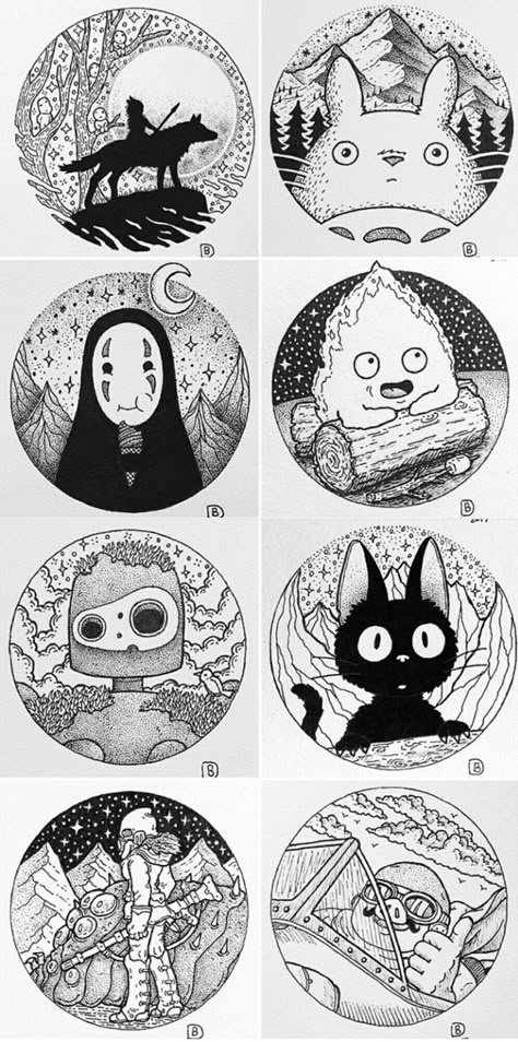 Tatuaje Studio Ghibli, Art Studio Ghibli, Studio Ghibli Tattoo, Paint Pottery, Ghibli Tattoo, Tattoo Zeichnungen, Men Tattoos, Cat Tattoos, Ghibli Artwork