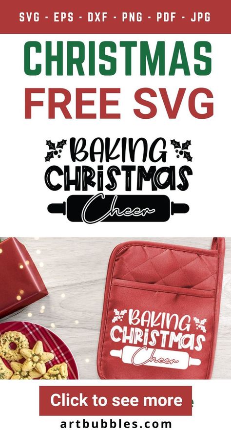 This Christmas pot holder SVG design is perfect for printing on a variety of items like pot holders, aprons, t-shirts, mugs, signs, tote bags, decals, or anything else you can imagine! Files: SVG, DXF, PNG, EPS, JPG & PDF. This Christmas-free SVG design can be used for various purposes like Christmas, t-shirts, mugs, and bags. #christmassvg #christmasfreesvg #christmastshirt #christmassigns #christmabakingfreesvg Kitchen Decor Printables, Pot Holder Svg, Cricut Christmas Ideas, Baking Christmas, Christmas Pots, Christmas T Shirts, Christmas Svg Files, Cricut Free, Svg Free