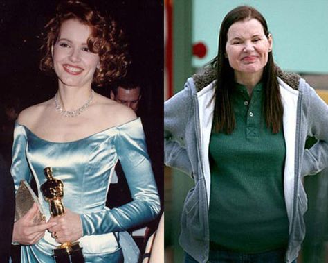 Then And Now Pictures, Geena Davis, Now Quotes, Mickey Rourke, Celebrities Then And Now, Celebrities Before And After, Actrices Hollywood, The Expendables, Stars Then And Now