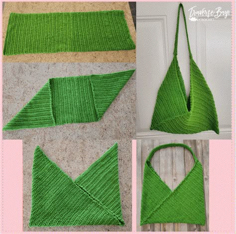 Easy Crochet Rectangle Bag Free Pattern