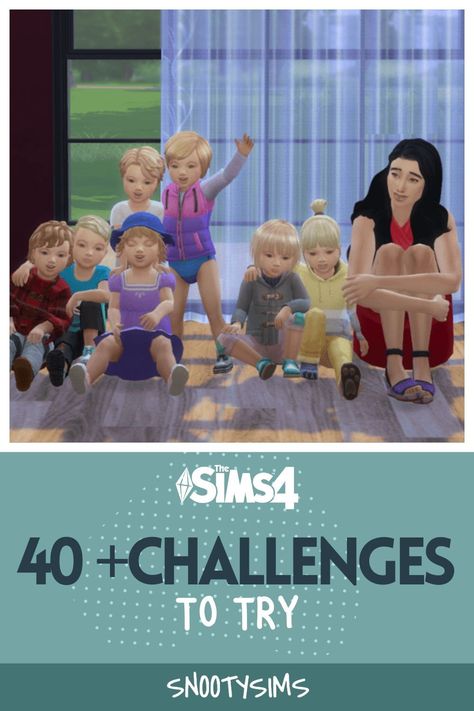 Challenges To Do In The Sims 4, Meet And Mingle Sims 4, Sims 4 Family Inspiration, Sims 4 Family Dynamics Challenge, Sims Legacy Challenge Rules, How To Make The Sims 4 More Fun, Things To Do On Sims 4, Sims 4 Tiny Town Challenge, Sims 4 Family Challenges