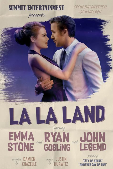 Lalaland Poster, Lala Land Poster, Ryan Gosling Dancing, Here's To The Fools Who Dream, Movie Illustration, Damien Chazelle, Lala Land, Film Posters Art, Gonna Love You