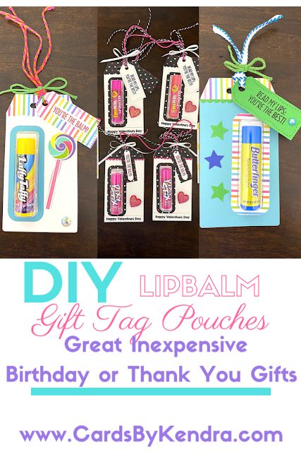 Cards By Kendra: DIY Lip Balm Gift Tag Pouches for Inexpensive Birt... Lip Balm Pouches, Lip Balm Sayings Gift Ideas, Chap Stick Gift Ideas Free Printable, Lip Balm Cards Chapstick Holder, Money Cards Holder, Chapstick Gift, Girls Camp Gifts, You're The Balm, Lip Balm Containers