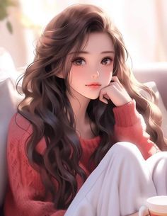 anime Anime Brown Hair, Bridal Lehenga Designs, Beautiful Profile Pictures, Girly Dp, Black Ponytail Hairstyles, Really Cool Drawings, Anime Boy Hair, Instagram Profile Picture Ideas, Girl Trends