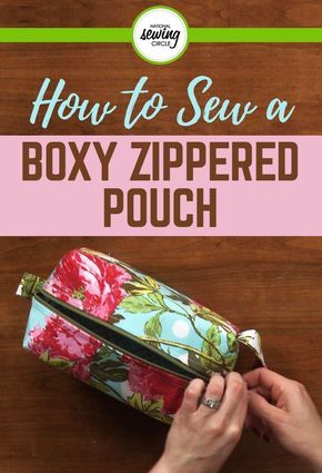 Holiday Hand Towels, Zipper Pouch Tutorial, Sewing Circles, Pouch Tutorial, Sew Ins, Beginner Sewing Projects Easy, Sewing Fabrics, Zippered Pouch, Bags Tutorial