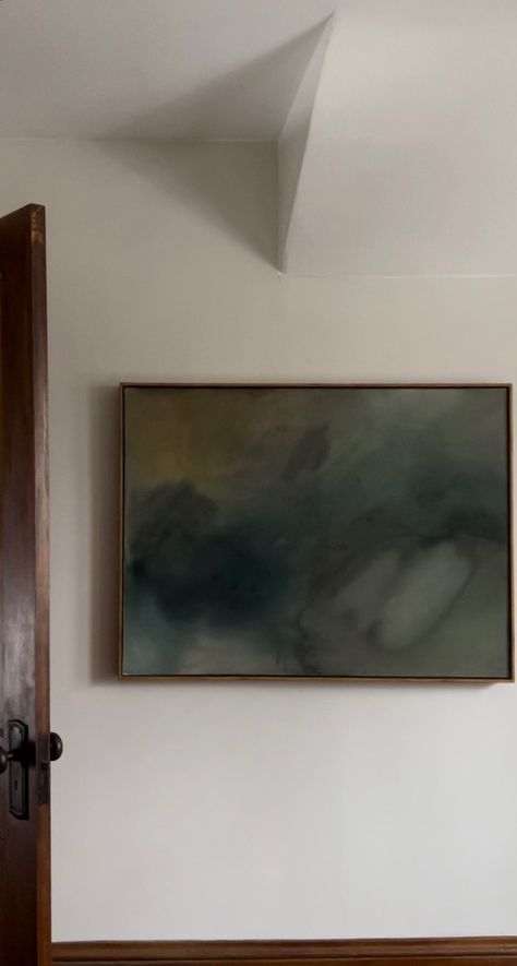 Deep Paintings, Moody Artwork, Monochromatic Painting, Moody Painting, Dark Paintings, Mcm Art, Oil Painting Frames, Moody Art, Abstract Art Inspiration