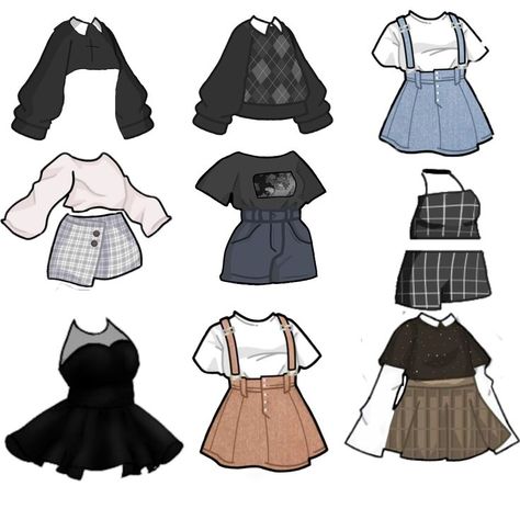 Clothes in 2022 | Dress design sketches, Cute outfits, Fashion inspiration design Paper Dolls Clothing, Clothing Sketches, Clothing Design Sketches, Drawing Anime Clothes, Dress Design Sketches, Dessin Adorable, Fashion Design Drawings, Cute Easy Drawings, Fashion Inspiration Design