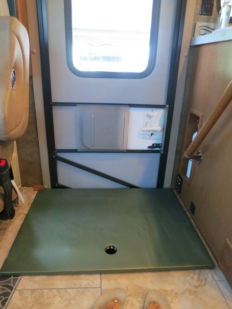 Skoolie Cabinets, Rv Stairs, Pink Pelican, Motorhome Camping, Camper Organization Travel Trailers, Step Well, Rv Storage Solutions, Magnetic Knife Block, Stairs Covering