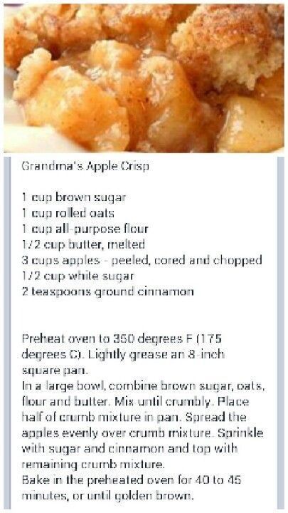 Apple Crisp Recipe Easy, Best Apple Crisp Recipe, Easy Apple Crisp, Baked Apple Recipes, Crisp Recipes, Easy Apple Crisp Recipe, Best Apple Crisp, Apple Crumble Recipe, Apple Crisp Easy