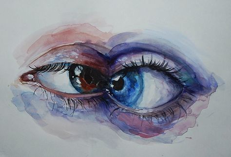 eyes Artistic Painting, Eye Painting, Arte Sketchbook, Art And Illustration, Eye Art, An Eye, Art Plastique, Art Sketchbook, Love Art