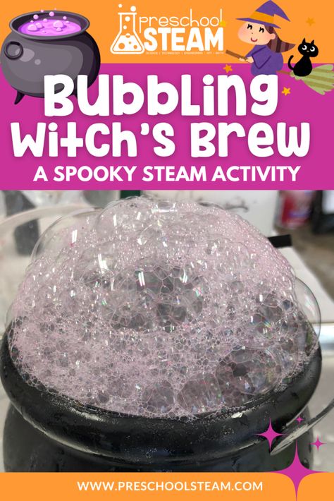 Halloween is full of magic, and what better way to capture the spooky spirit than by creating bubbling witch’s potions? 

This potion-making activity is a fun, hands-on way for preschoolers to explore science and math while using their imaginations. Witch Activity Preschool, Witches Brew Sensory Play, Witches Brew Preschool Activity, Witches Brew Science Experiment, Halloween Steam Activities Preschool, Wizard Activities For Kids, Witch Activities For Kids, Witch Activities Preschool, Halloween Potions For Kids