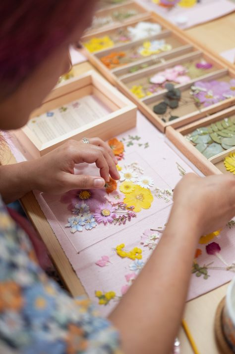 Pressed Flower Framing Workshop -November Pressed Flower Workshop, Pressed Flowers Frame, Flower Workshop, Flower Pressing, Floral Preservation, Flower Press, Handmade Things, Workshop Ideas, Pressed Flower Art