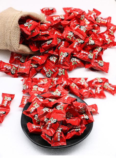 Chinese New Year candy Foreign Candy, Sweets Aesthetic, Classroom Snacks, Chinese Candy, Chinese Street Food, Chinese Snacks, Peanut Candy, Coconut Candy, Tumblr Food