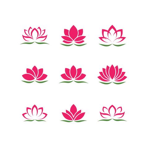 Lotus Outline, Lotus Flower Logo Design, Social Impact Design, Yoga Vector, Lotus Drawing, Lotus Vector, Lotus Flower Logo, Icon Background, Lotus Symbol