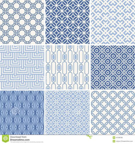 Floral Upholstery, Motif Batik, Geometric Textures, Geometric Pattern Design, Batik Pattern, Japanese Patterns, Seamless Pattern Vector, Pattern Illustration, Free Vector Art