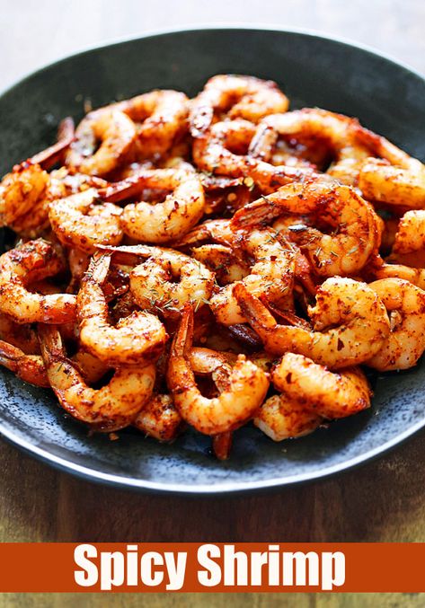 Spicy Baked Shrimp, Spicy Shrimp Appetizer Recipes, Easy Oven Recipes, Seafood Appetizers Easy, Seafood Stew Recipes, Baked Shrimp Recipes, Spicy Shrimp Recipes, Baking Recipes Healthy, Spicy Prawns