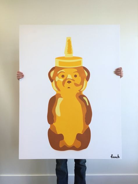 Posca Marker, Posca Art, Cute Canvas Paintings, Honey Bear, Canvas Painting Designs, Small Canvas Art, Arte Inspo, Diy Canvas Art Painting, Mini Canvas Art