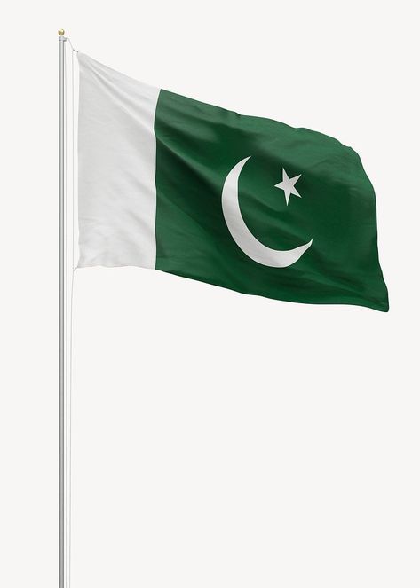 Flag of Pakistan on pole | free image by rawpixel.com Flag Pakistan, Flag Of Pakistan, Pakistani Flag, Pakistan Flag, Cut Out Design, Download Free Images, Free Image, Design Elements, Pakistan