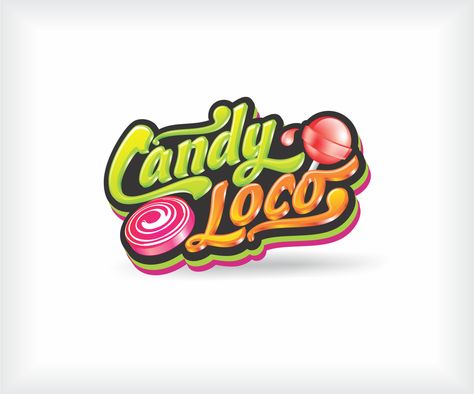 Sweet Logo, Candy Logo, Chocolate Logo, Game Graphics, Logo Game, Logo Design Ideas, Bold Logo, Title Design, Company Logo Design